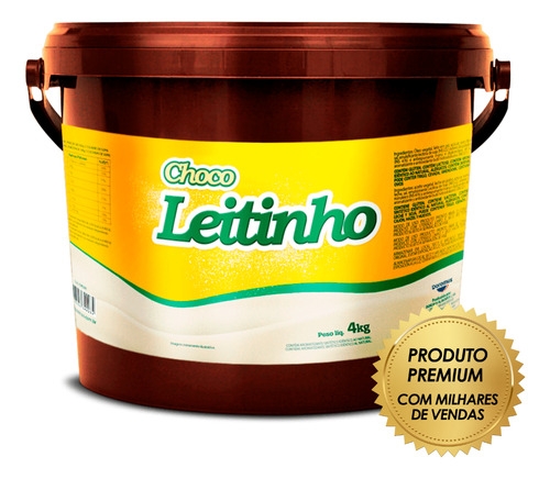 Creme Gourmet Leitinho 4kg Recheio Profissional De Chocolate