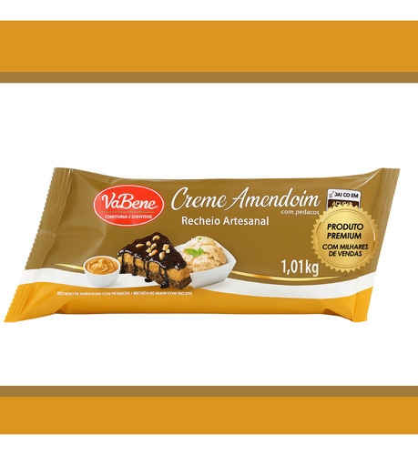 Recheio Artesanal Vabene Amendoim Gourmet 1,01kg