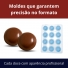 FORMA PÃO DE MEL ESPECIAL 12 CAVIDADES BWB MOLDE CHOCOLATE