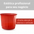 POTE PLÁSTICO VERMELHO SEM TAMPA PARA ALIMENTOS E CONFEITARIA KOPUS