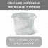 KIT POTE PLÁSTICO COM TAMPA 350ML TRANSPARENTE KOPUS